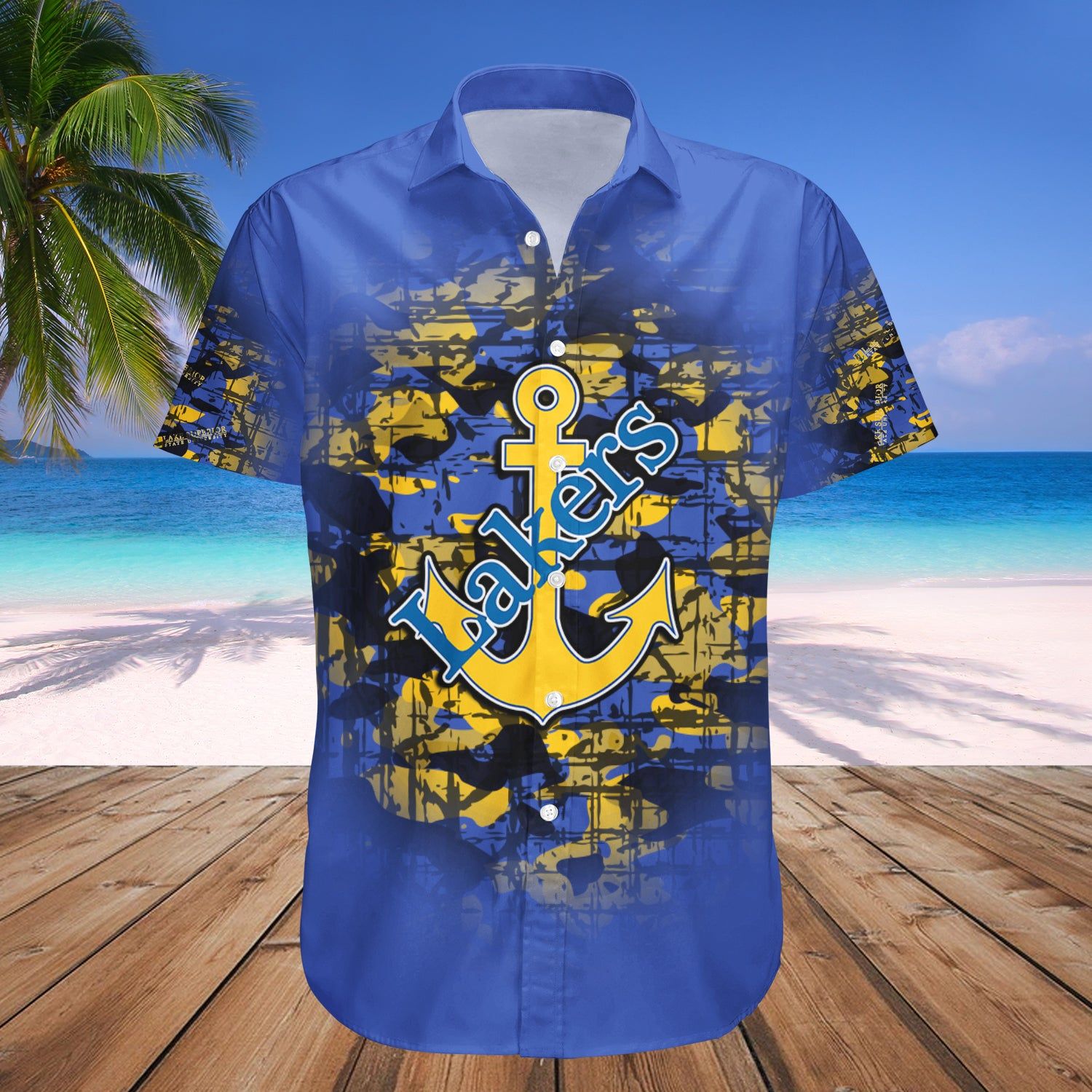 Lake Superior State Lakers Hawaii Shirt Camouflage Vintage – NCAA