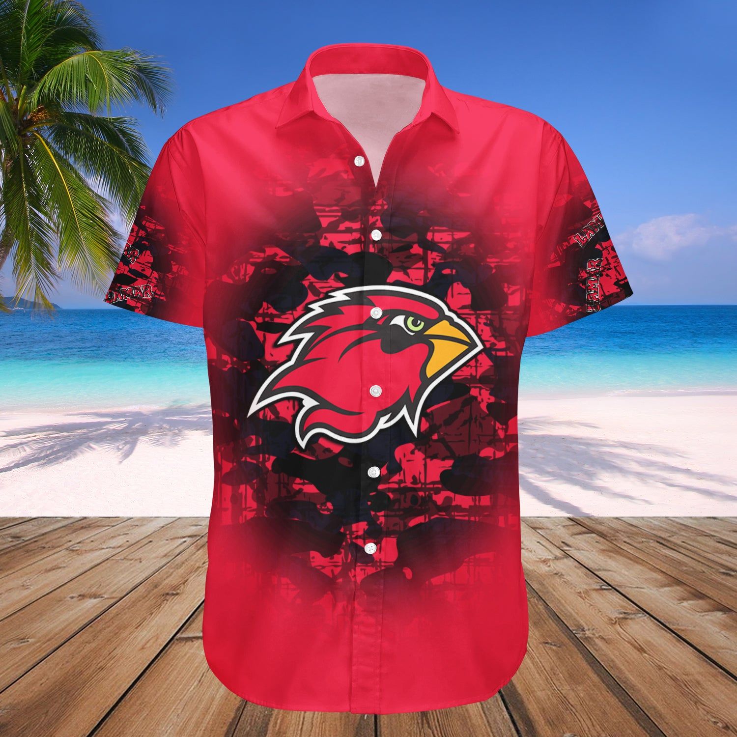 Lamar Cardinals Hawaii Shirt Camouflage Vintage – NCAA