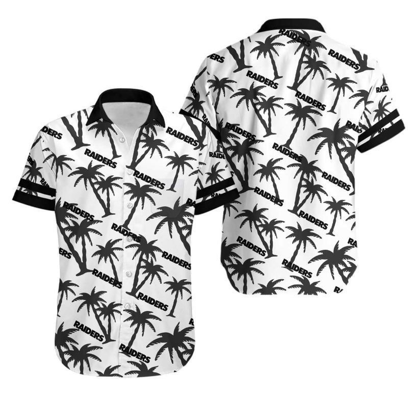 Las Vegas Raiders Coconut Tree NFL Gift For Fan Hawaii Shirt And Short