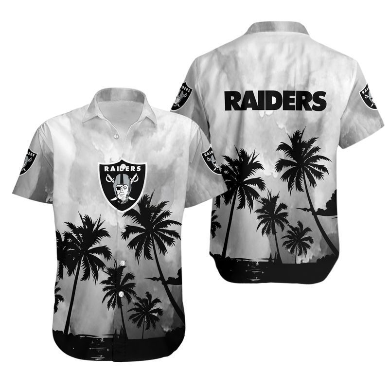 Las Vegas Raiders Coconut Trees NFL Gift For Fan Hawaiian Graphic Print Shirt