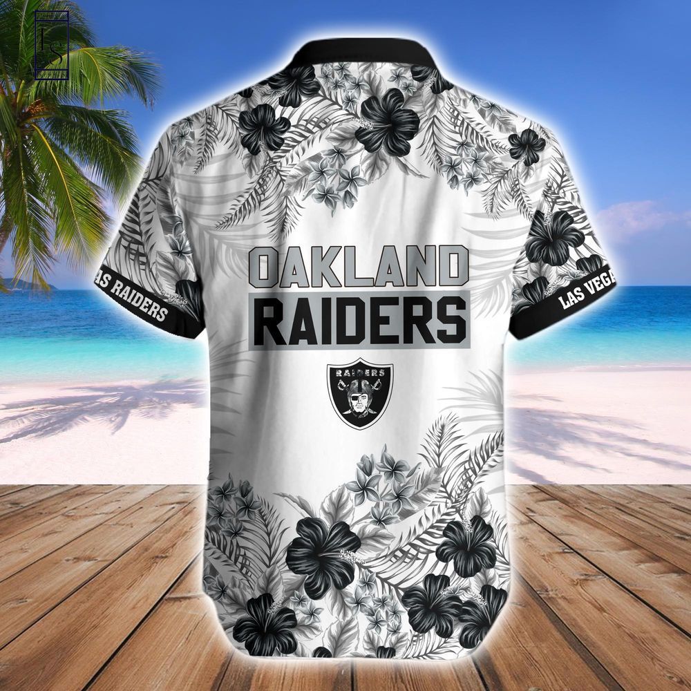 Las Vegas Raiders Hawaiian Shirt Short Combo Set Tropical Style