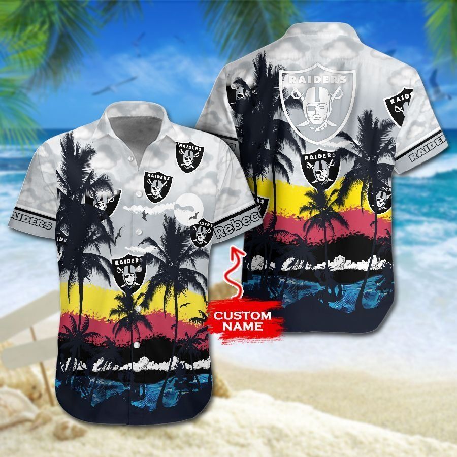 Las Vegas Raiders NFL Gift For Fan Personalized Hawaiian Shirt Graphic Print