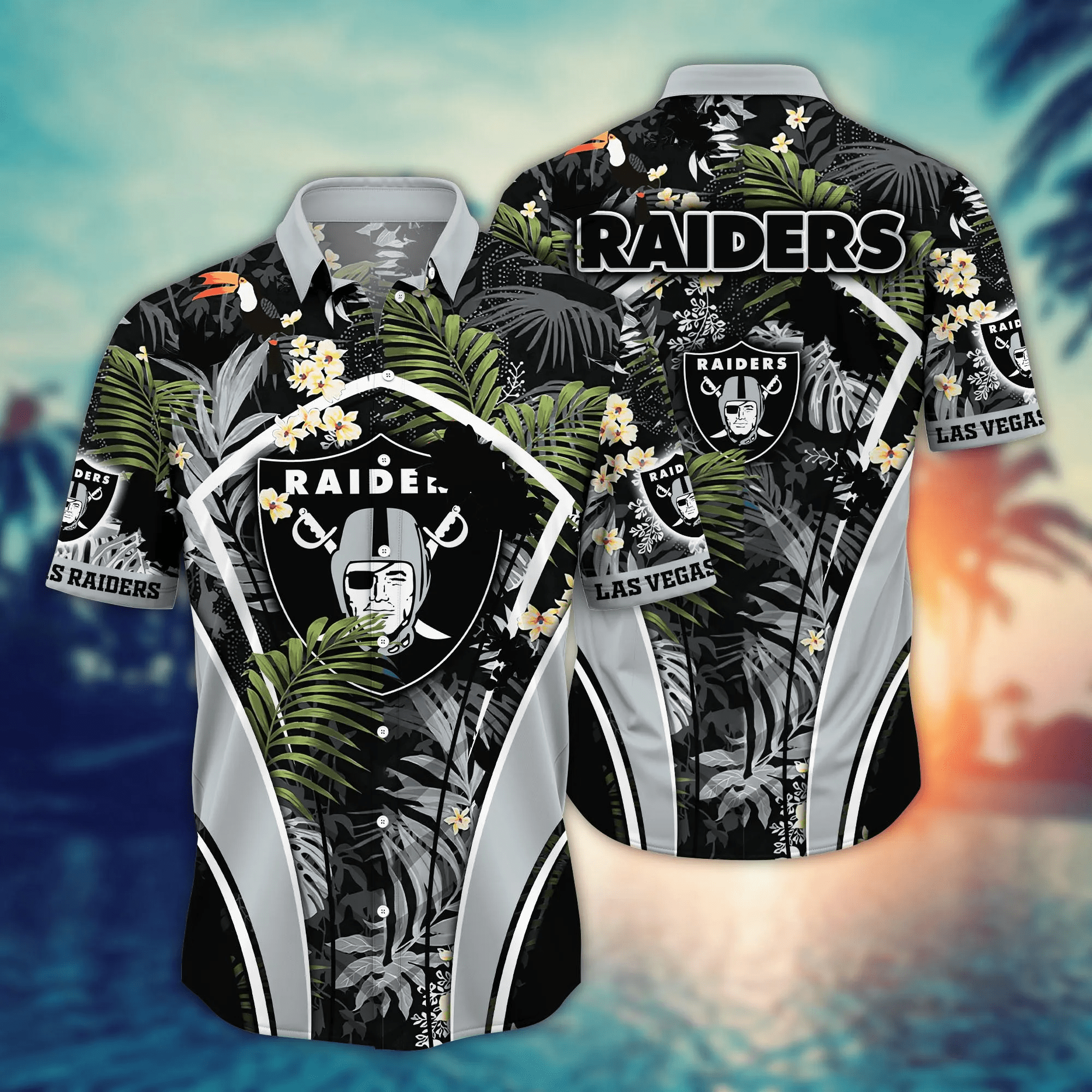 Las Vegas Raiders NFL Hawaiian Shirt Air Conditioning Aloha Shirt Las Vegas Raiders NFL Hawaiian Shirt Air Conditioning Aloha Shirt