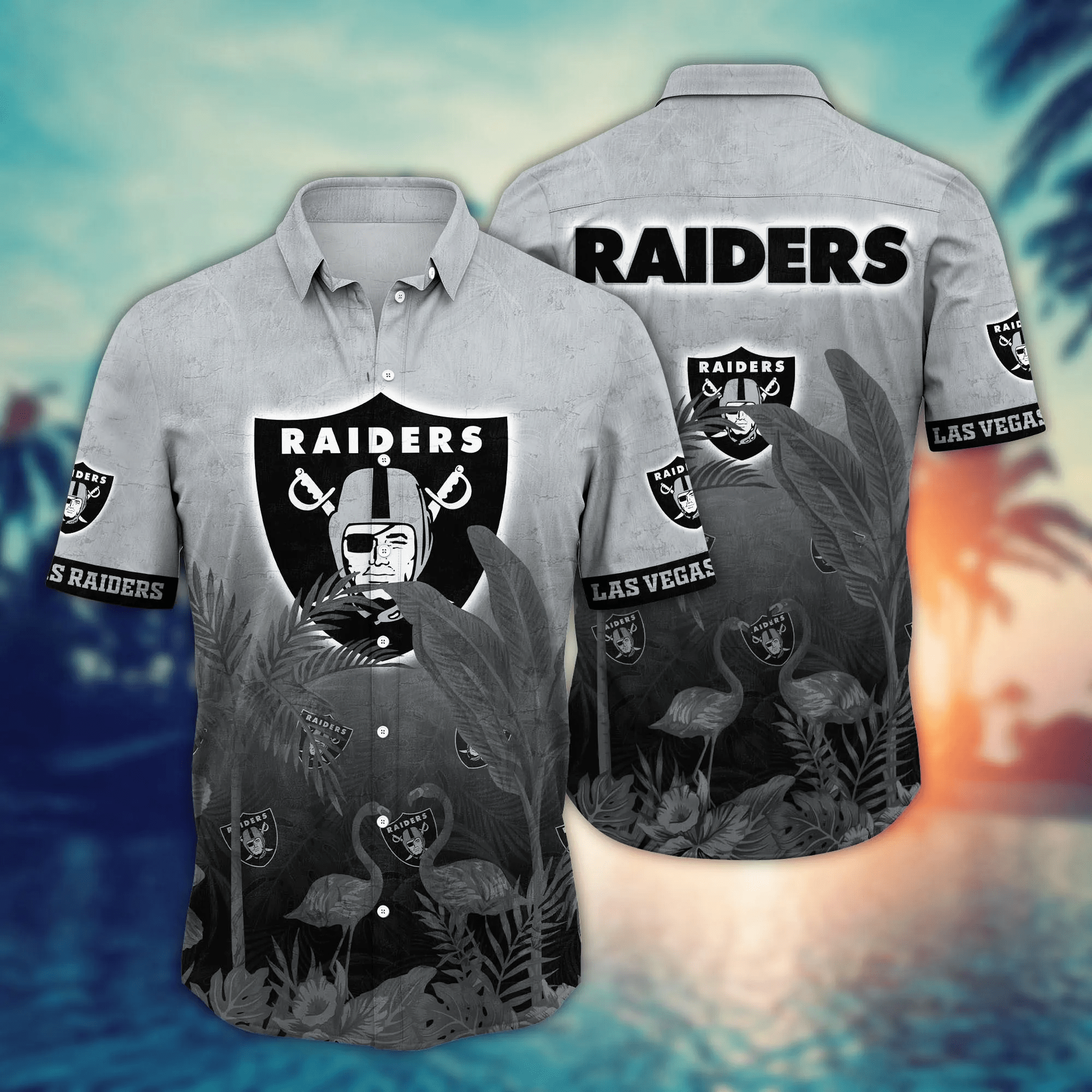 Las Vegas Raiders NFL Hawaiian Shirt Campingtime Aloha Shirt
