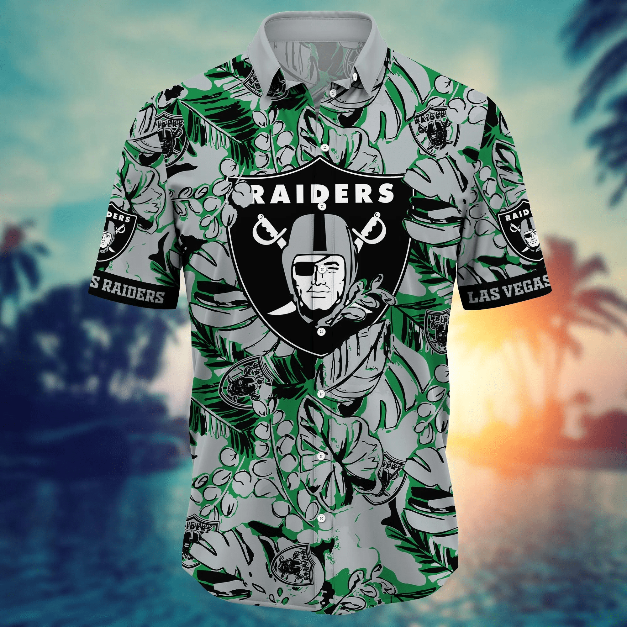 Las Vegas Raiders NFL Hawaiian Shirt Sunglasses Aloha Shirt