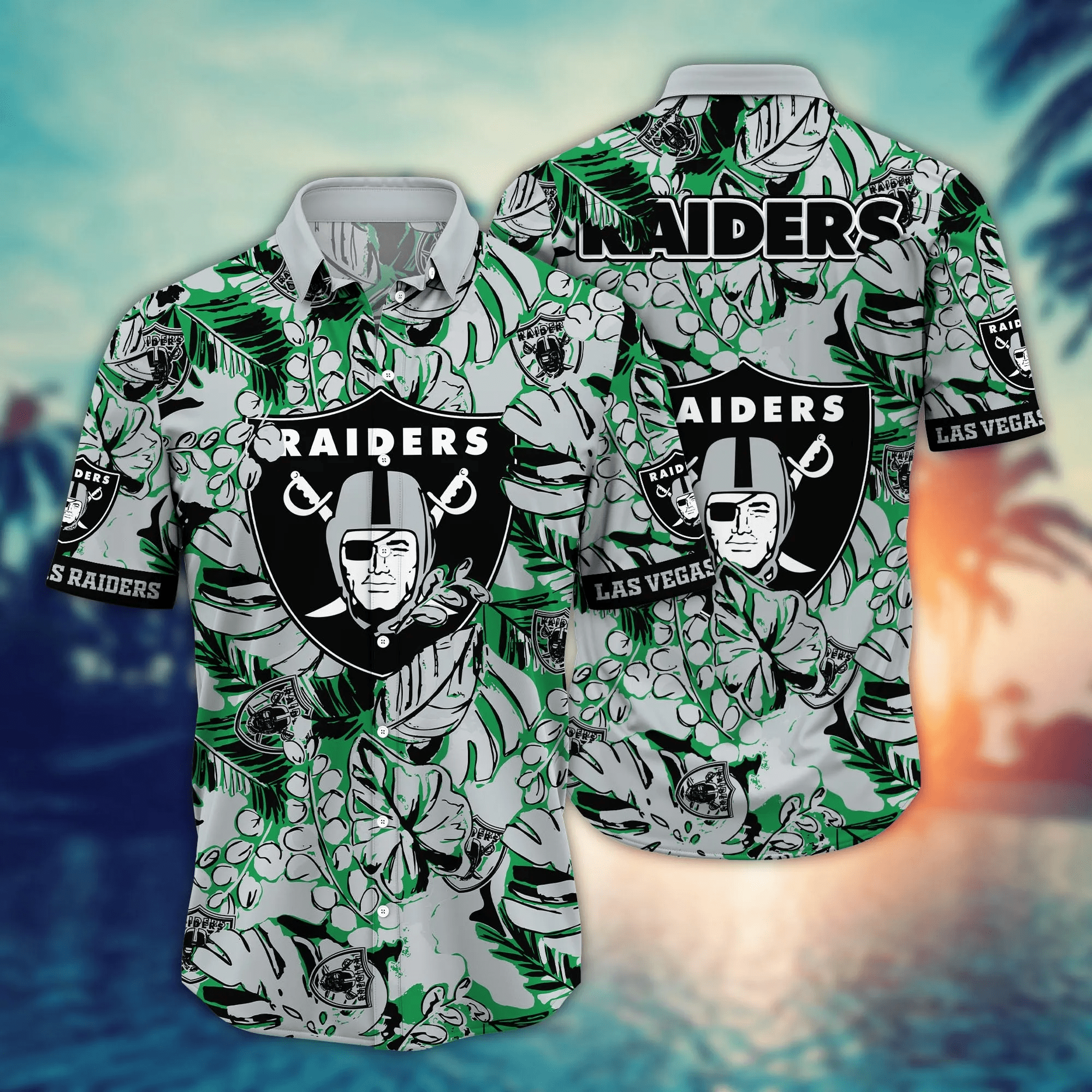 Las Vegas Raiders NFL Hawaiian Shirt Sunglasses Aloha Shirt