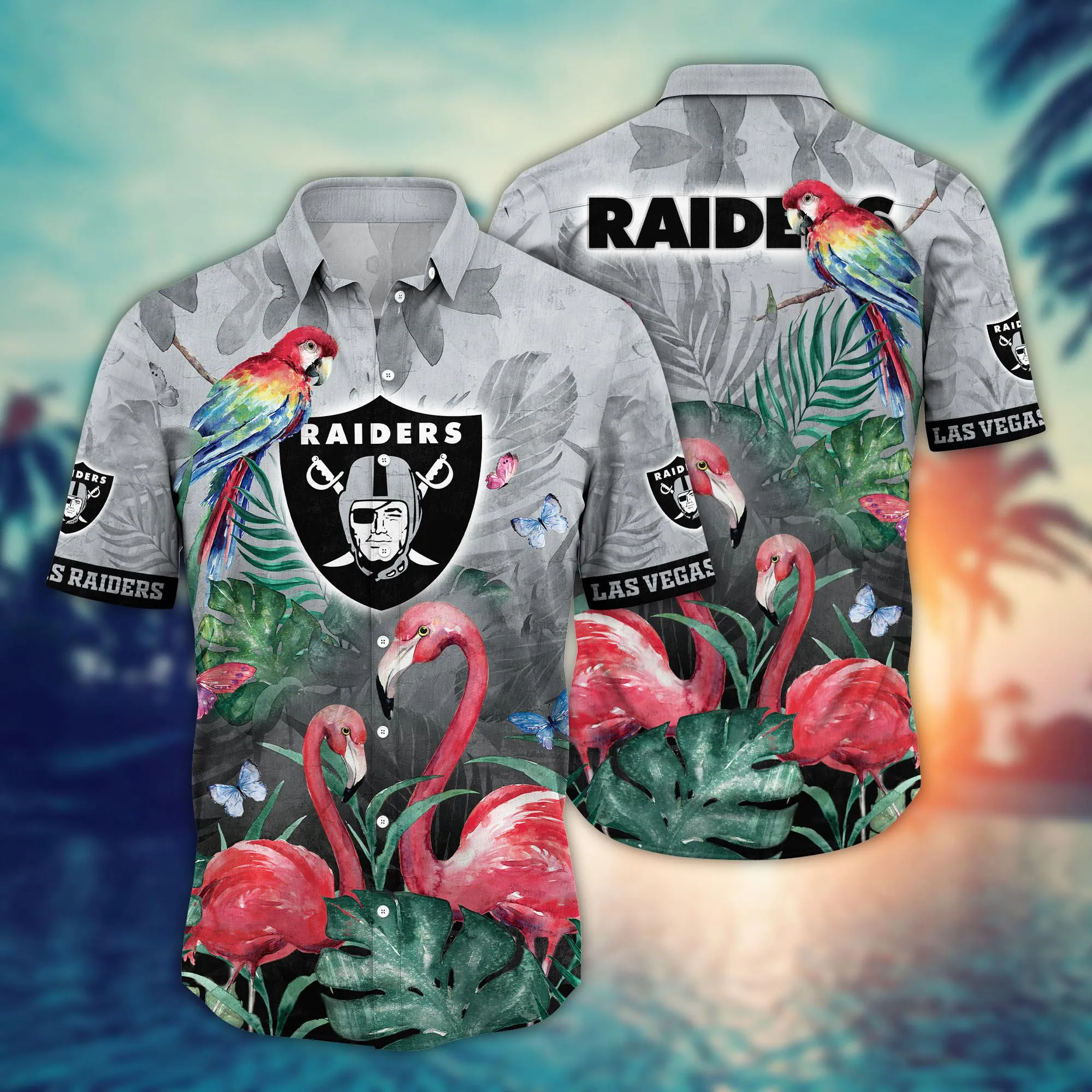 Las Vegas Raiders NFL Hawaiian Shirt Sunlight Aloha Shirt