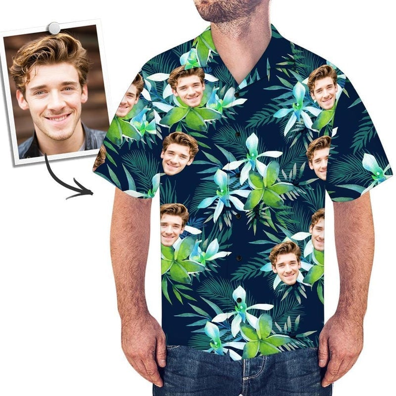 Laughing Faces Aloha: Funny Custom Face Hawaiian Shirt