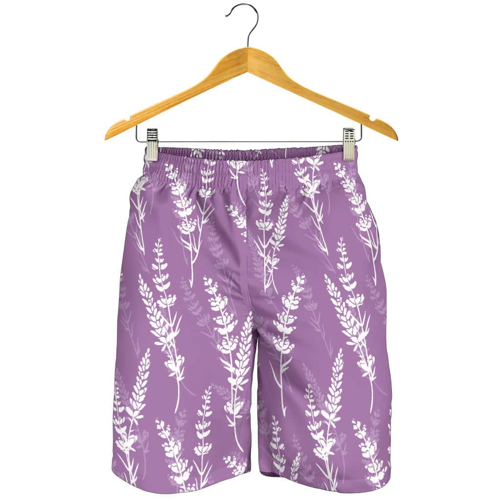 Lavender Flowers Purple Pattern For Men Women Kid Shorts