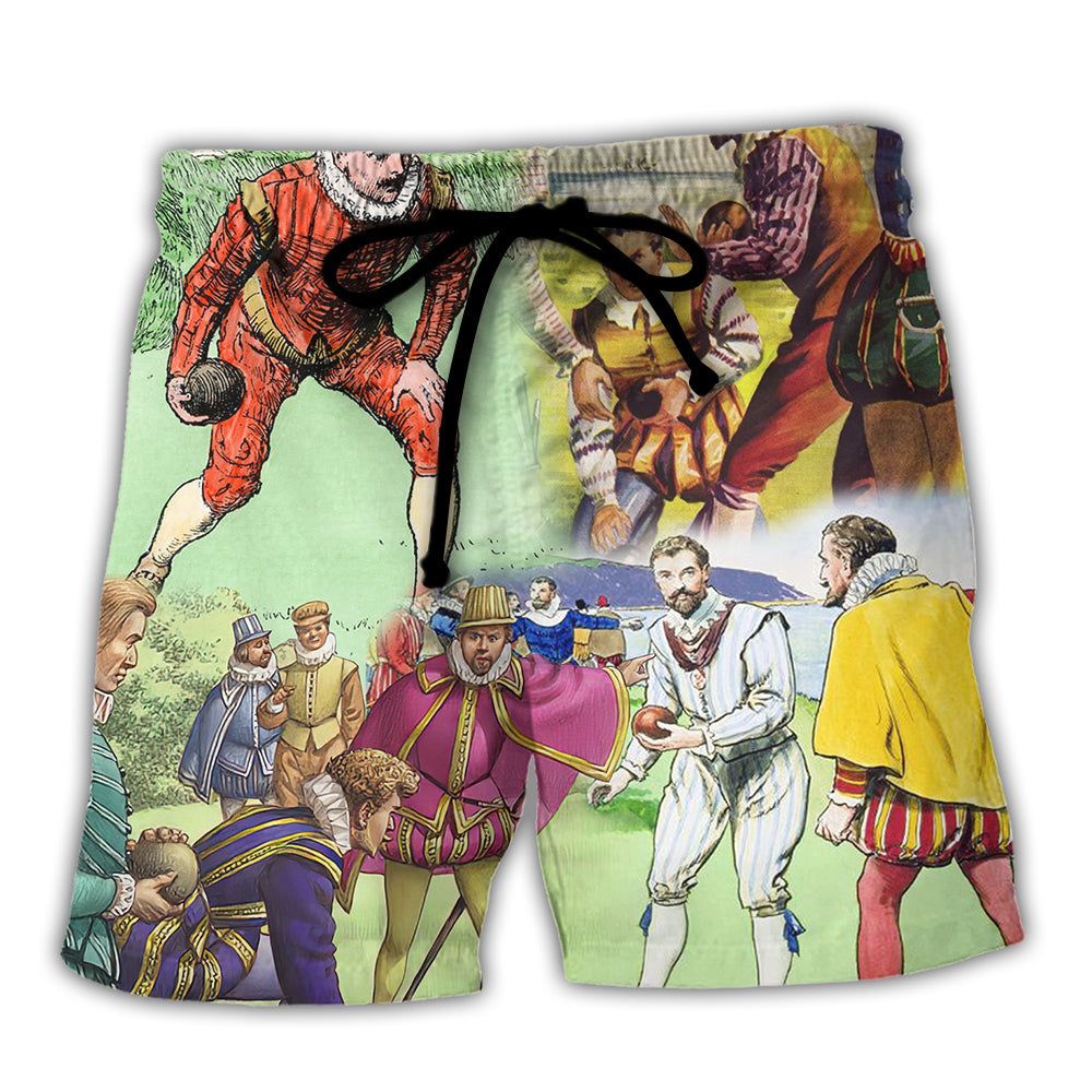 Lawn Bowling History Of Lawn Bowling Amazing Trendy Aloha Hawaiian Beach Shorts Lawn Bowling History Of Lawn Bowling Amazing Trendy Aloha Hawaiian Beach Shorts