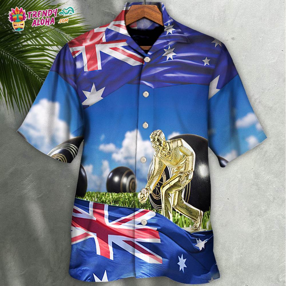 Lawn Bowling The Flag Fly With Wind In Australia Hawaiian Shirt – Trendy Aloha