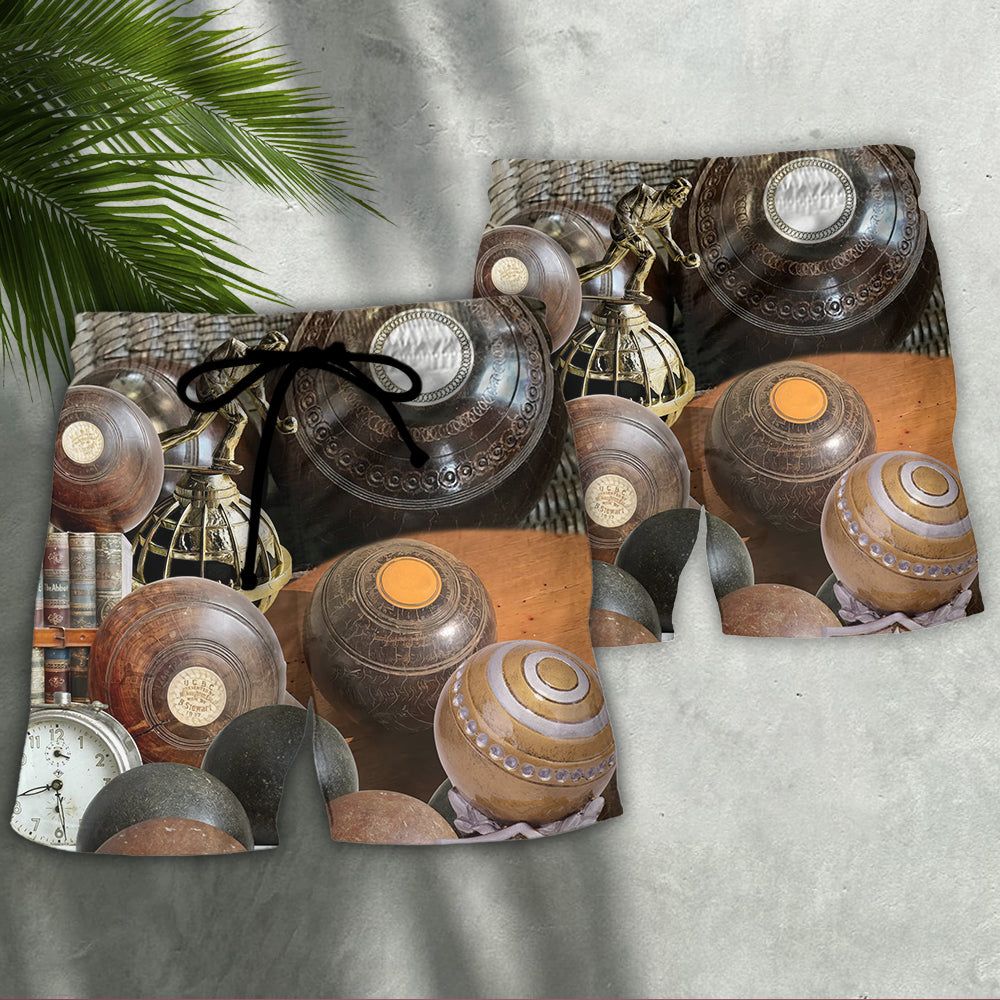 Lawn Bowling The Legend Champion Never Die Trendy Aloha Hawaiian Beach Shorts