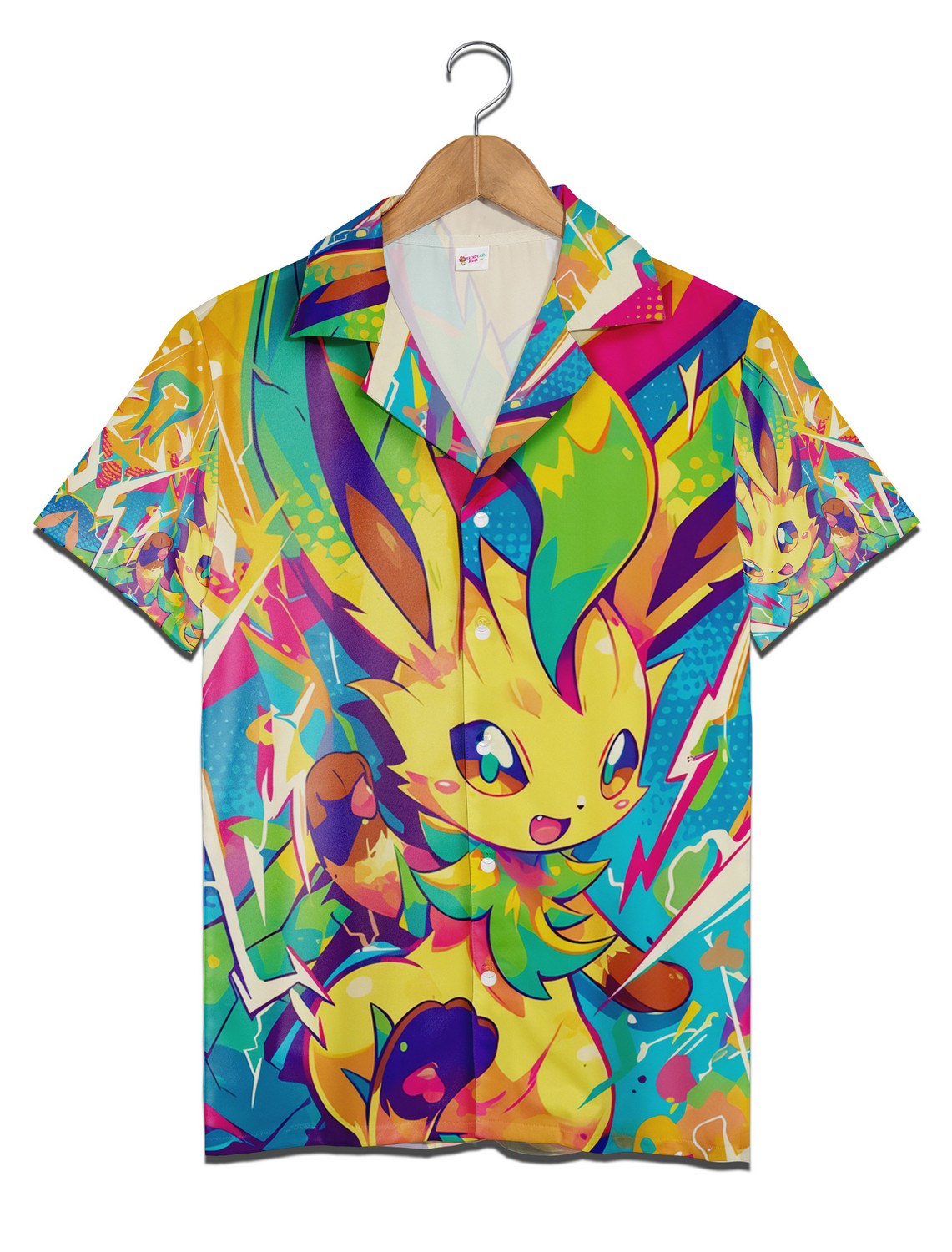 Leafeon Pokemon Hawaiian Shirt, Eevee Evolution Aloha Beach Shirt Pokemon Lover Gift Leafeon Pokemon Hawaiian Shirt, Eevee Evolution Aloha Beach Shirt Pokemon Lover Gift