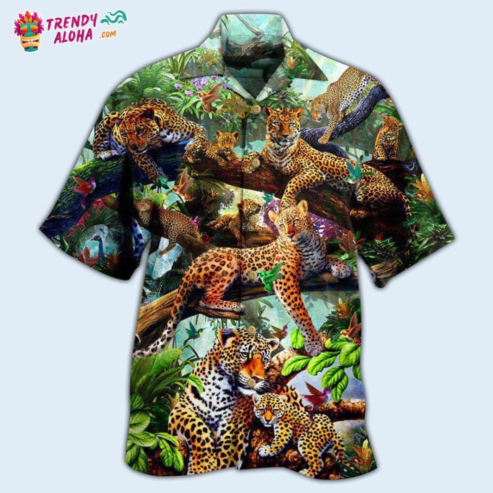 Leopard Animals Life Is Better With A Leopard In Forest Hawaiian Shirt – Trendy Aloha