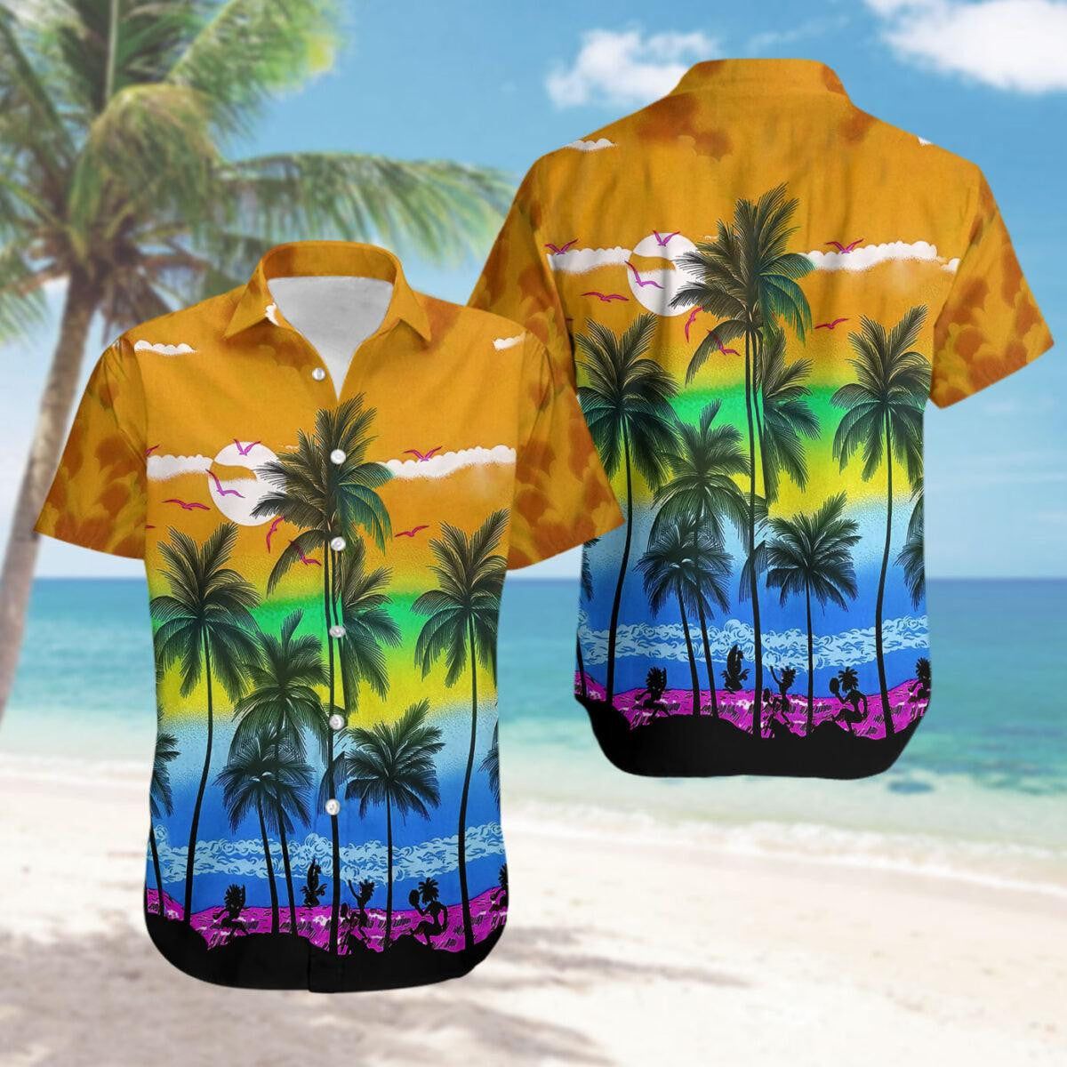 Lgbt Beach Aloha Hawaiian Shirts For Men & For Women |