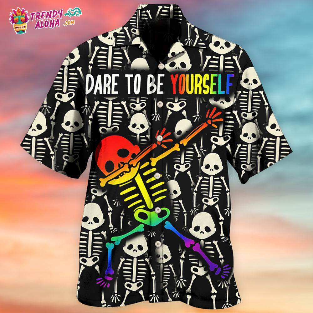 Lgbt Dare To Be Yourself Style Hawaiian Shirt – Trendy Aloha