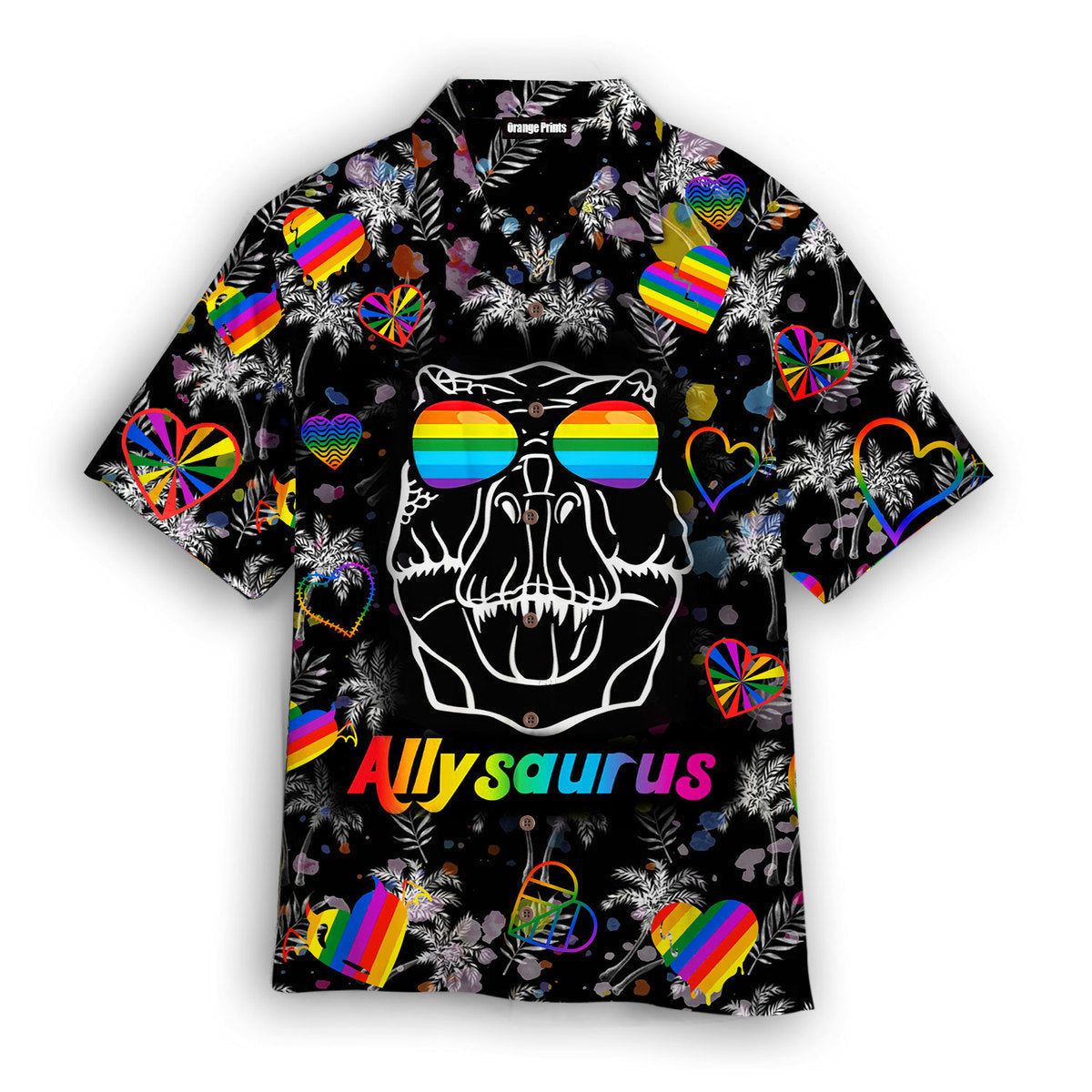 Lgbt Dinosaur Allysaurus Aloha Hawaiian Shirts For Men & For Women |