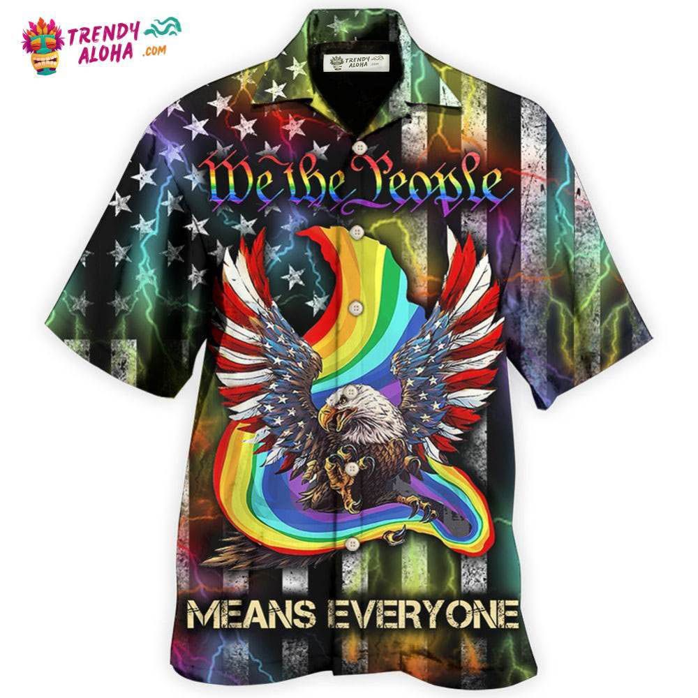 Lgbt Eagle We The People Style Hawaiian Shirt – Trendy Aloha Lgbt Eagle We The People Style Hawaiian Shirt – Trendy Aloha