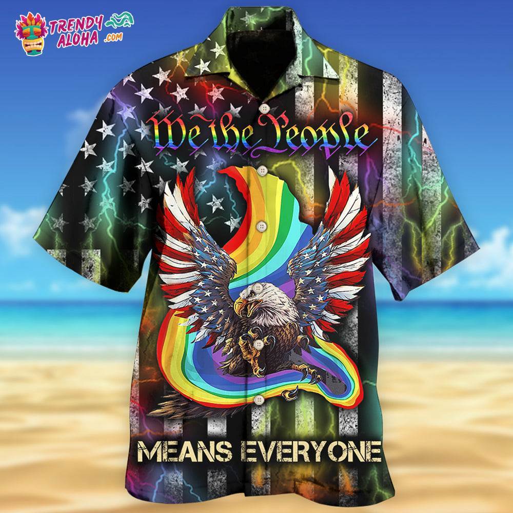Lgbt Eagle We The People Style Hawaiian Shirt – Trendy Aloha