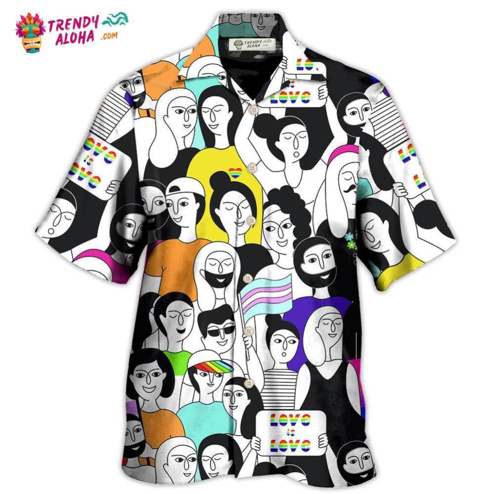 Lgbt Love Who You Want Hawaiian Shirt – Trendy Aloha Lgbt Love Who You Want Hawaiian Shirt – Trendy Aloha