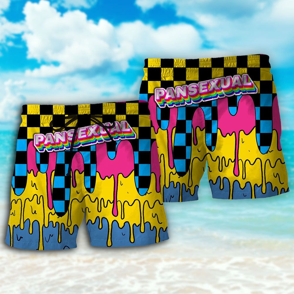 Lgbt Pansexual Pop Art Color Trendy Aloha Hawaiian Beach Shorts