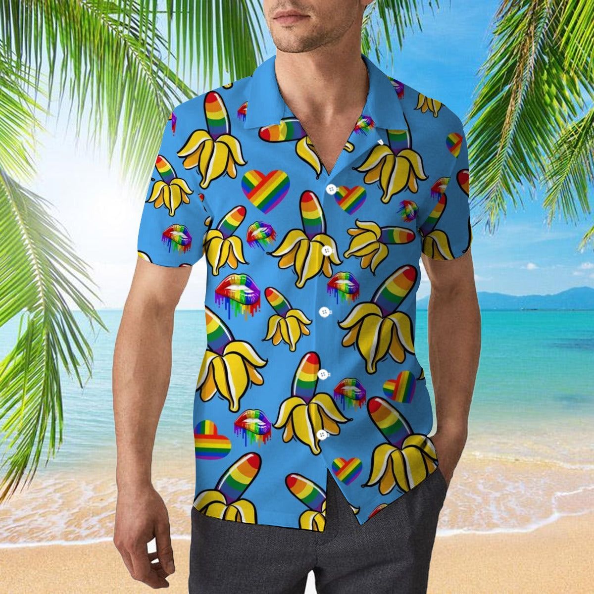 Lgbt Pride Hawaiian Shirts, Banana Pride Hawaiian Shirt