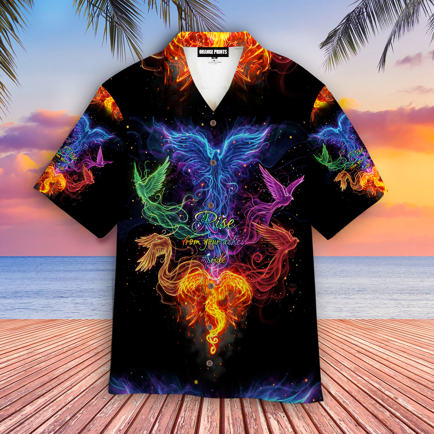 Lgbt Pride Rise From Your Ashes Hawaiian Shirt | For Men & Women |