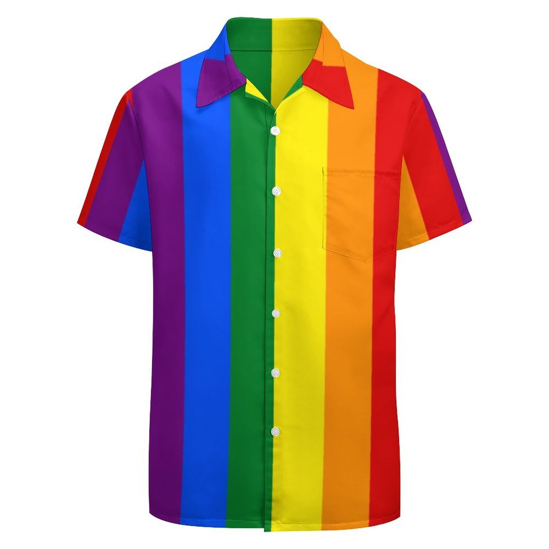Lgbt Rainbow Gay Pride Flag Hawaiian Vintage Shirt Mens Lgbt Rainbow Gay Pride Flag Hawaiian Vintage Shirt Mens