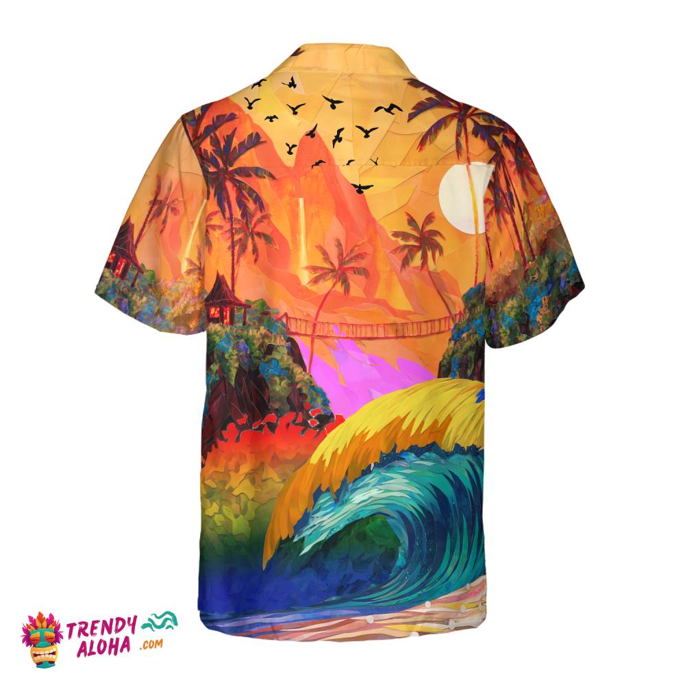 Lgbt Sunset Hawaiian Shirt Hawaiian Shirt