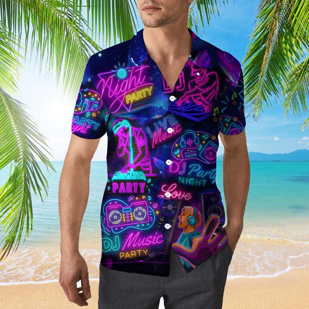 Life Is Better With Dj Neon Music Party Hawaiian Shirt