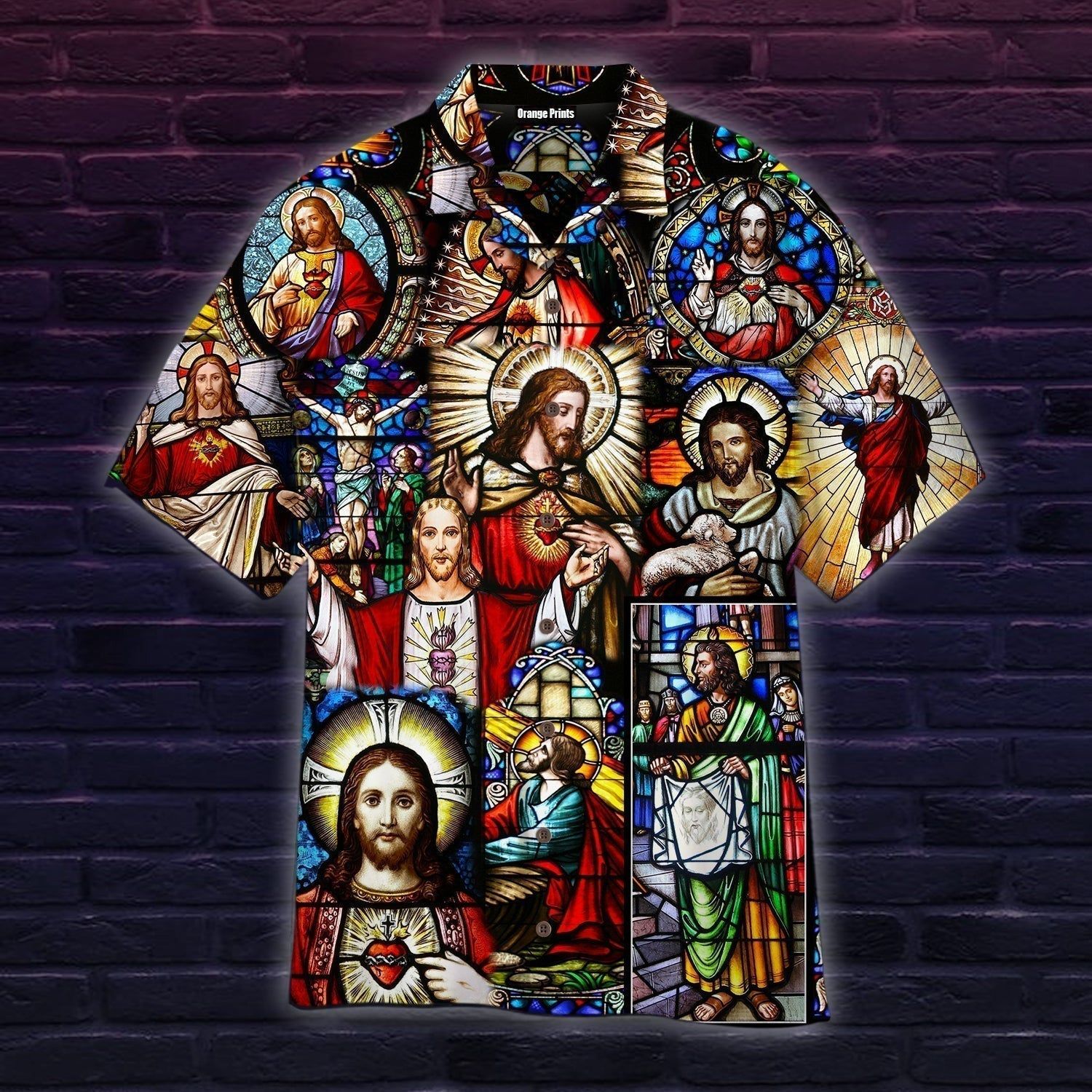 Life Of Jesus Stained Glass Aloha Hawaiian Shirts For Men And Women |