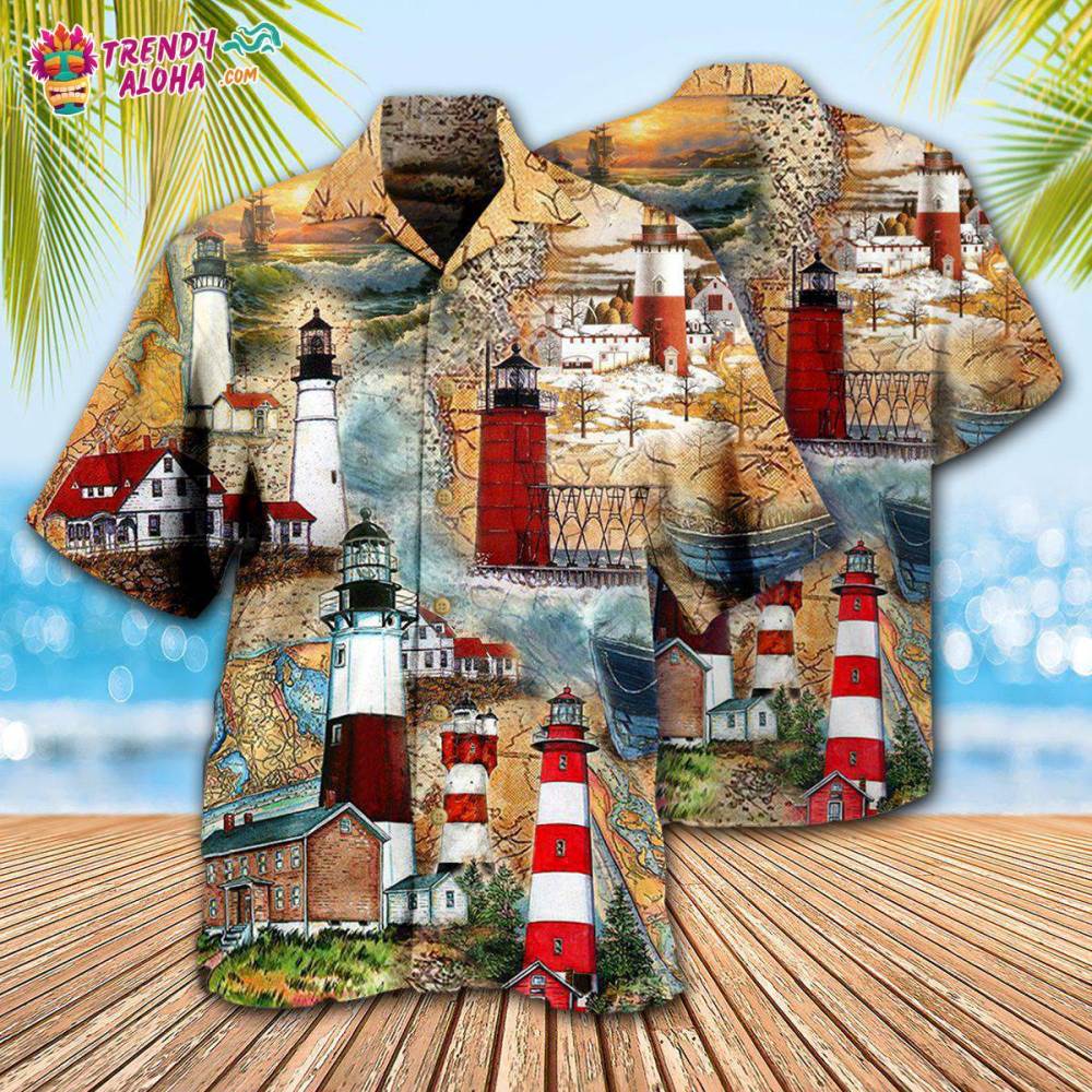 Lighthouse The Past Is A Lighthouse Not A Port Hawaiian Shirt – Trendy Aloha