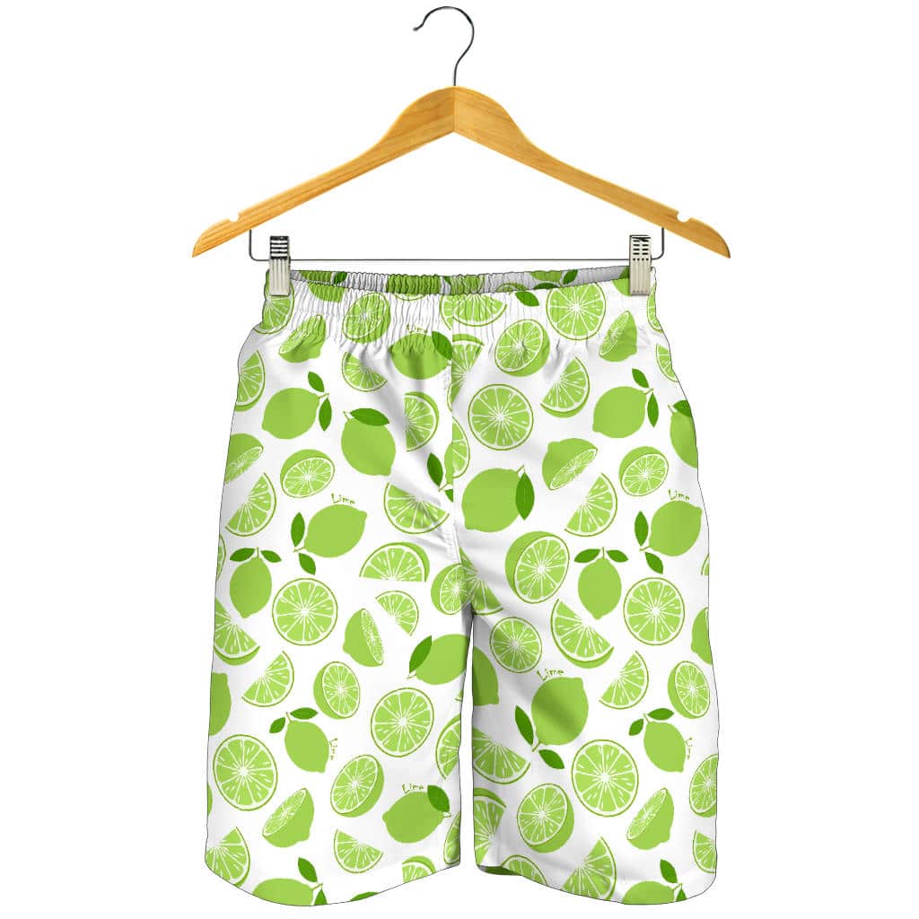 Lime Inspired Design on Shorts Suitable for All