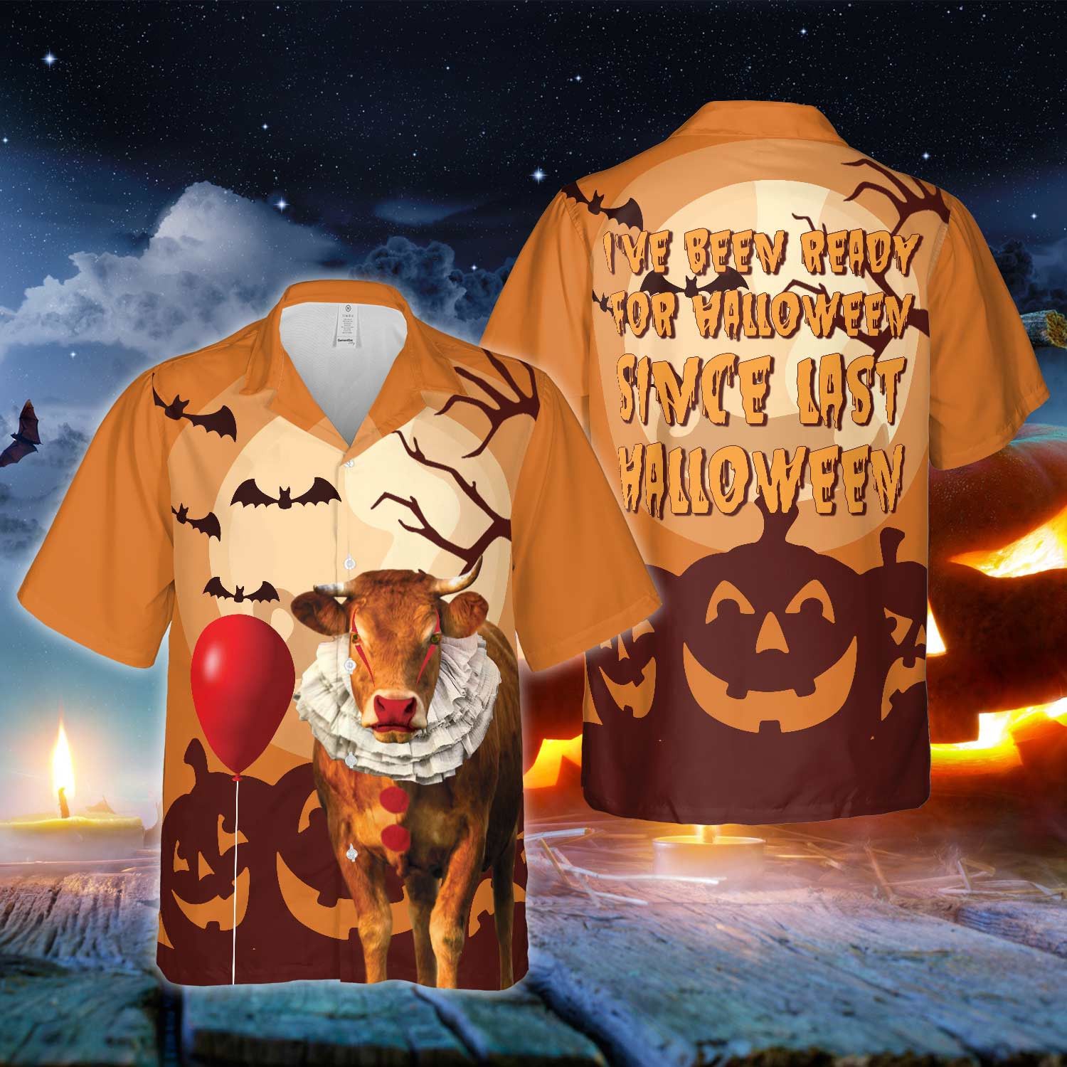 Limousin Cattle Halloween Ready 3D Hawaiian Shirt Stylish Print