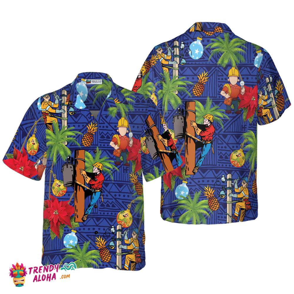 Lineman Proud Hawaiian Shirt Lineman Proud Hawaiian Shirt