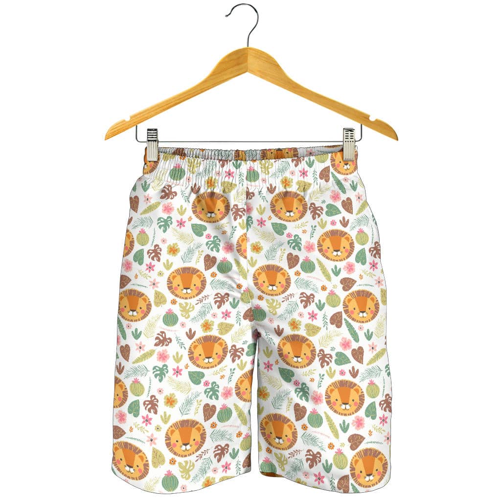 Lion Pattern Print Design 04 For Men Women Kid Shorts