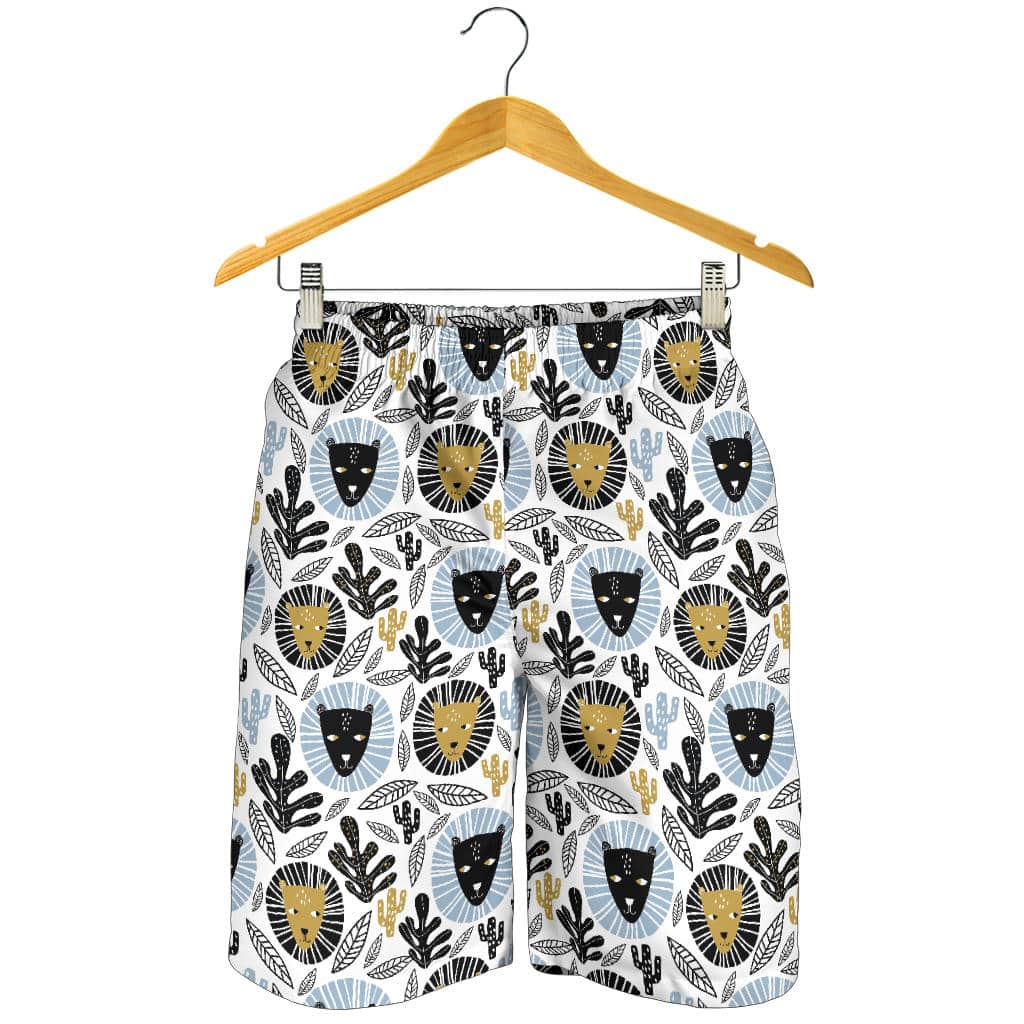 Lion Pattern Print Design 05 For Men Women Kid Shorts