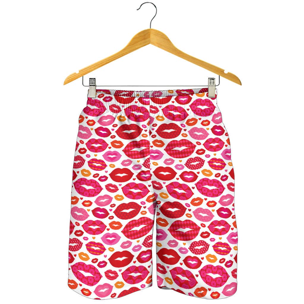 Lips Pattern Print Design 01 For Men Women Kid Shorts