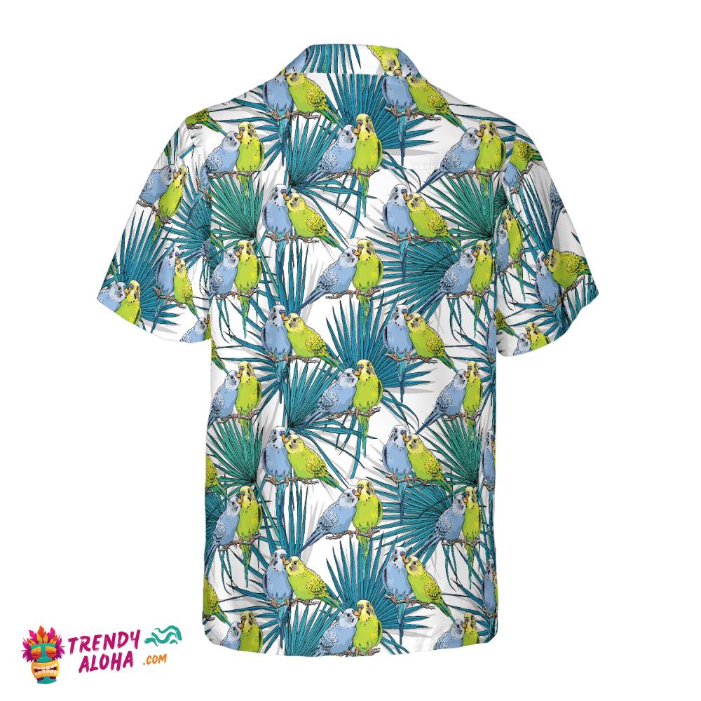 Little Green Parrot Shirt For Men Hawaiian Shirt
