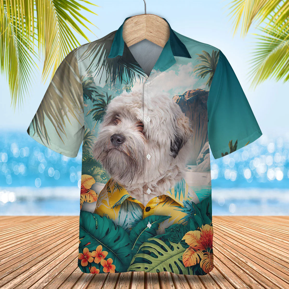 Little Lion Dog Regal Charm Captured In 3D Hawaiian Shirt Little Lion Dog Regal Charm Captured In 3D Hawaiian Shirt