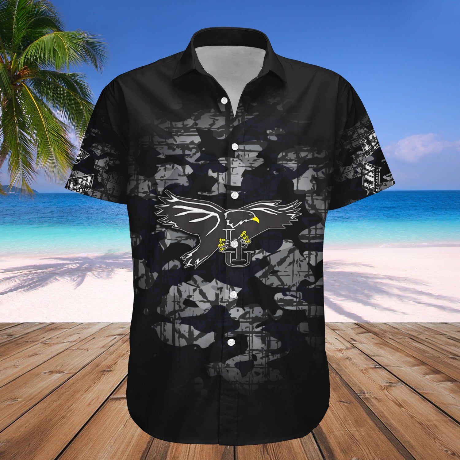 Liu Brooklyn Blackbirds Hawaii Shirt Camouflage Vintage – NCAA