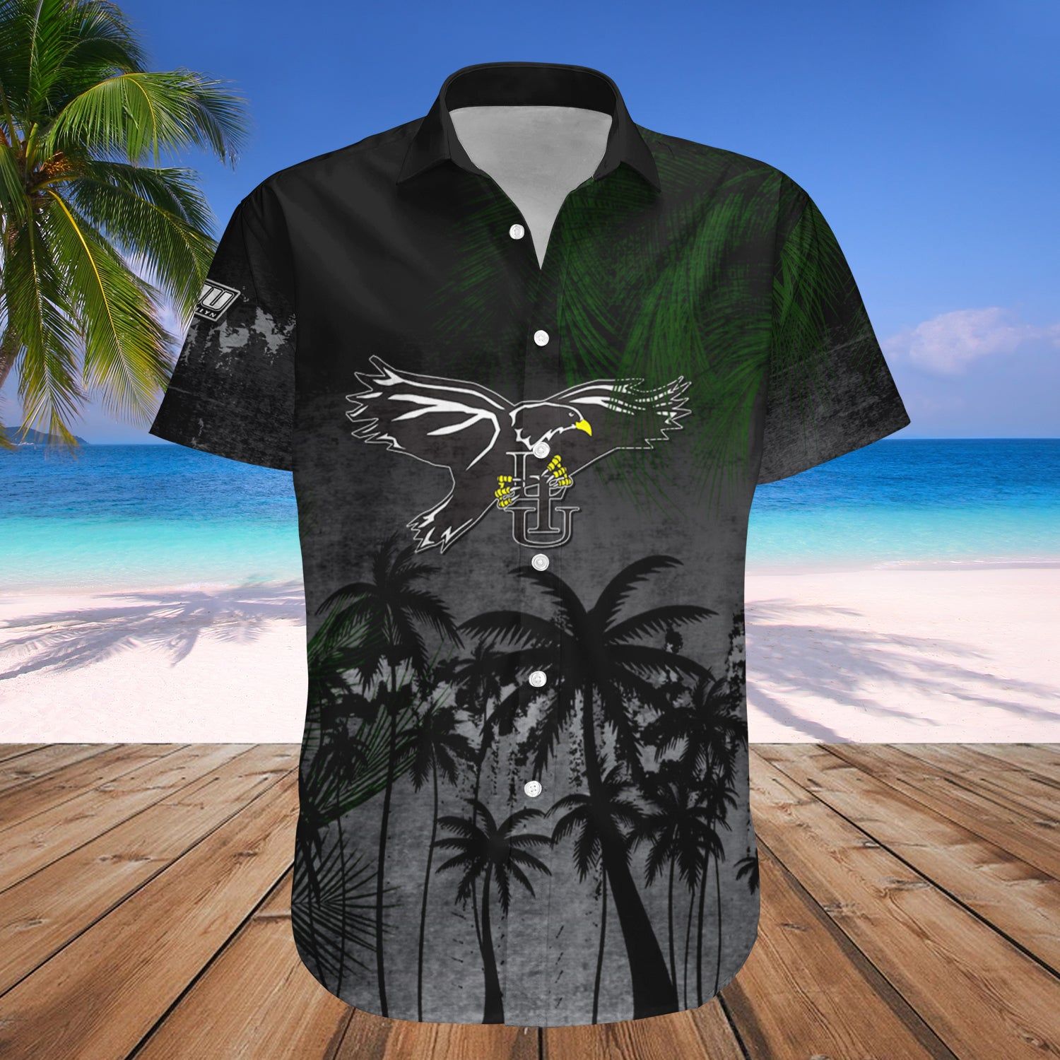 Liu Brooklyn Blackbirds Hawaii Shirt Coconut Tree Tropical Grunge – NCAA