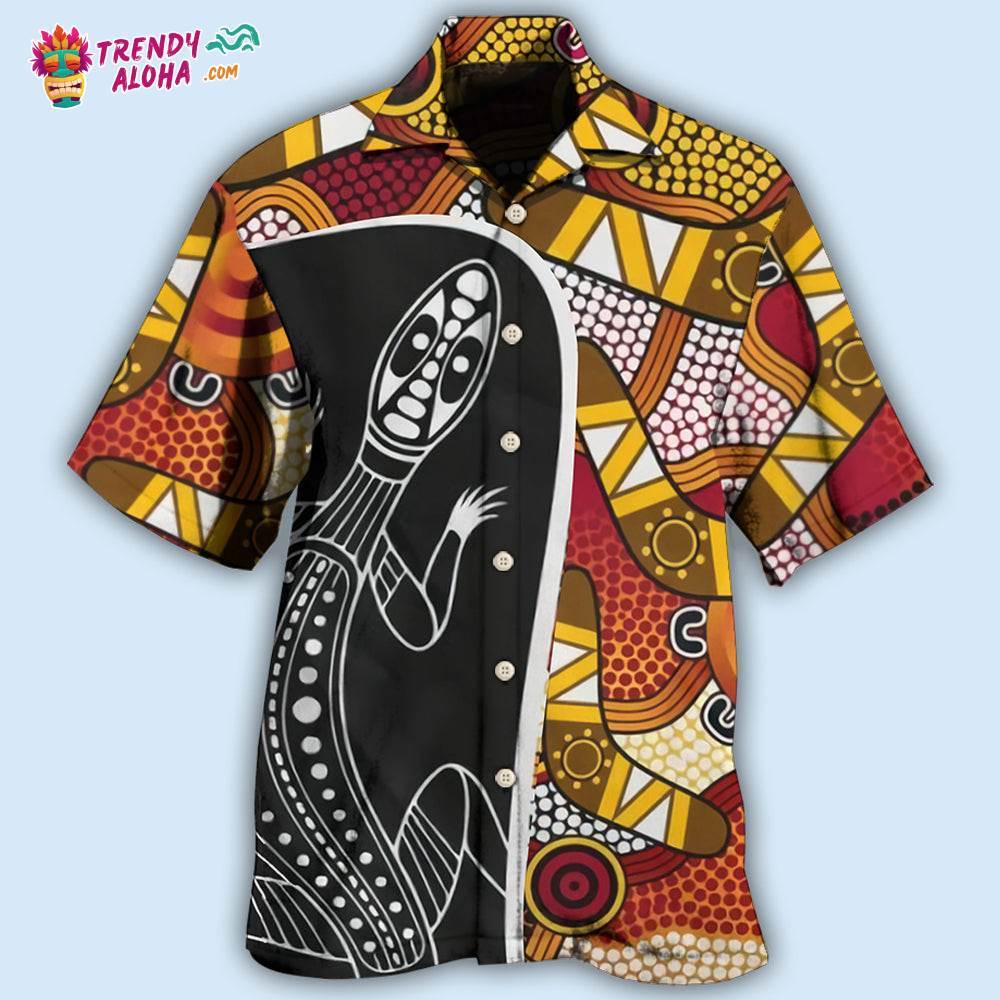 Lizard Boomerang Style Hawaiian Shirt – Trendy Aloha