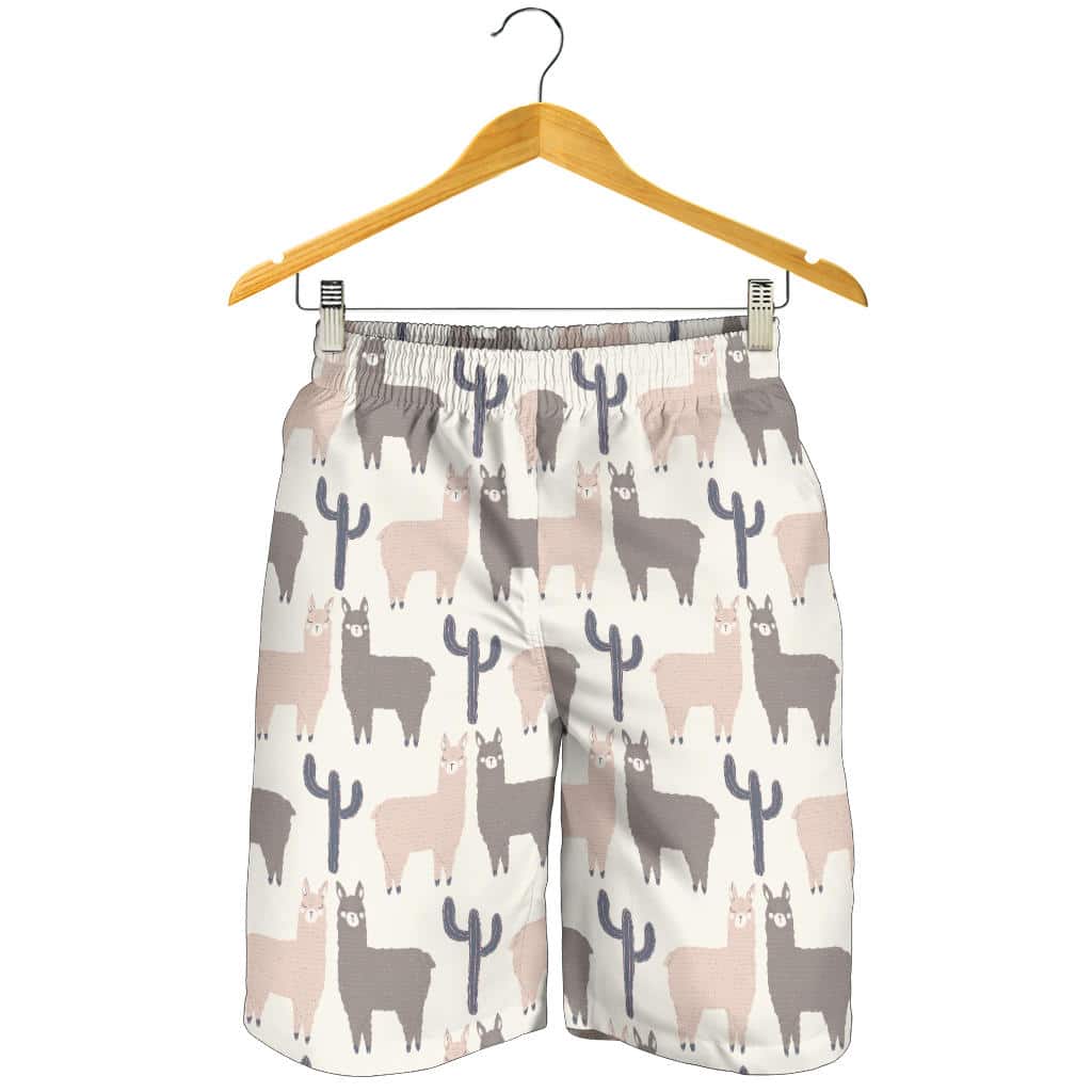 Llama Alpaca Pattern For Men Women Kid Shorts