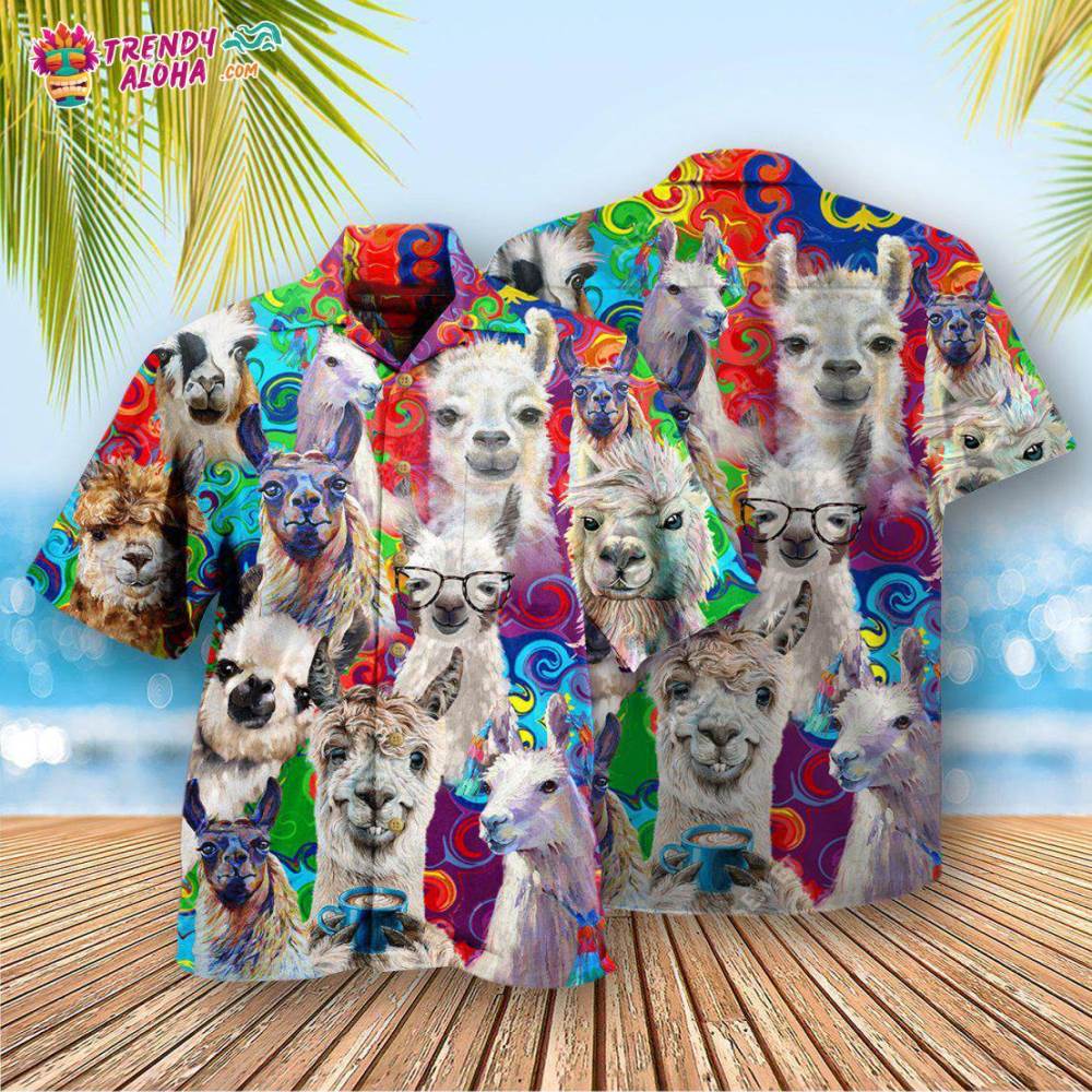Llama Nah My Prob Llama Hawaiian Shirt – Trendy Aloha