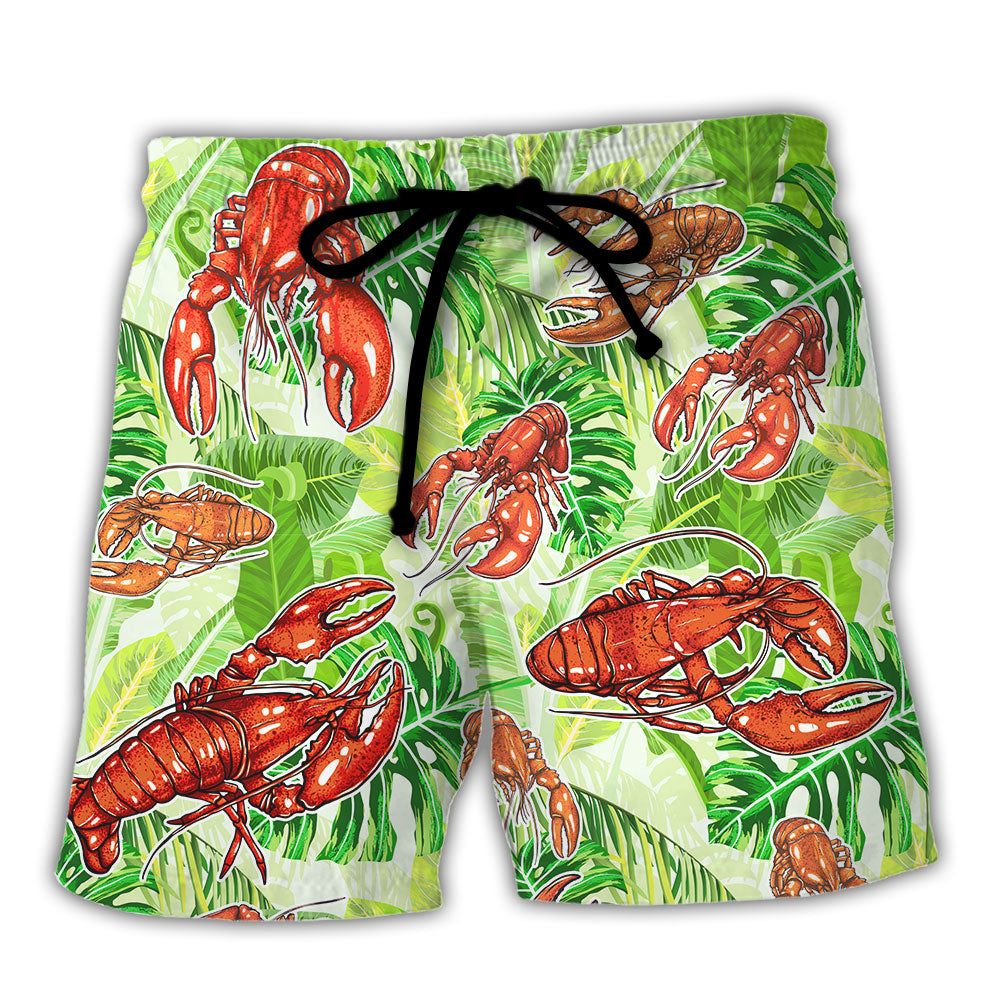 Lobster Be Yourself Although If You Can Be A Lobster Definitely Be A Lobster Tropical Vibe Amazing Style Trendy Aloha Hawaiian Beach Shorts Lobster Be Yourself Although If You Can Be A Lobster Definitely Be A Lobster Tropical Vibe Amazing Style Trendy Aloha Hawaiian Beach Shorts