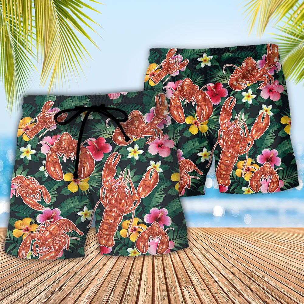 Lobster Darling It’s Our Anniversary Keep Calm And Draw The Butter Tropical Vibe Amazing Style Trendy Aloha Hawaiian Beach Shorts