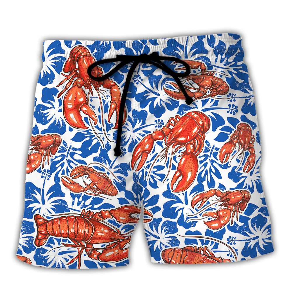 Lobster Party Like A Lob Star Tropical Vibe Amazing Style Trendy Aloha Hawaiian Beach Shorts Lobster Party Like A Lob Star Tropical Vibe Amazing Style Trendy Aloha Hawaiian Beach Shorts