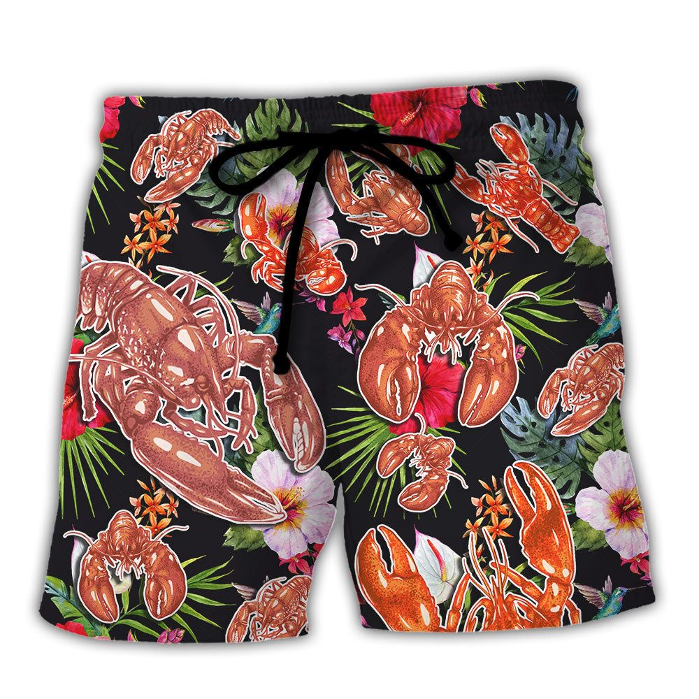 Lobster Queen Of The Ocean Tropical Vibe Amazing Style Trendy Aloha Hawaiian Beach Shorts Lobster Queen Of The Ocean Tropical Vibe Amazing Style Trendy Aloha Hawaiian Beach Shorts