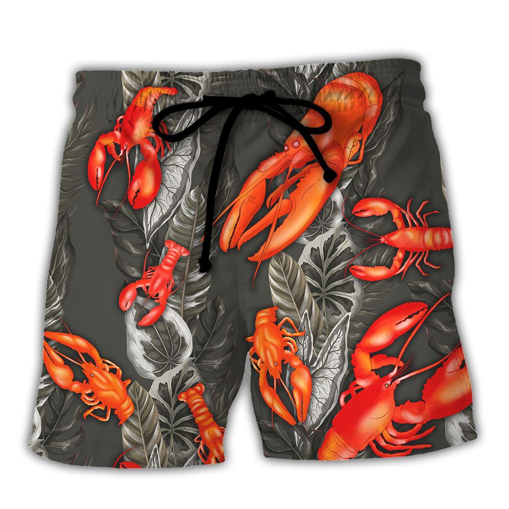 Lobster That Lobster Looked At Me Funny Tropical Vibe Amazing Style Trendy Aloha Hawaiian Beach Shorts Lobster That Lobster Looked At Me Funny Tropical Vibe Amazing Style Trendy Aloha Hawaiian Beach Shorts